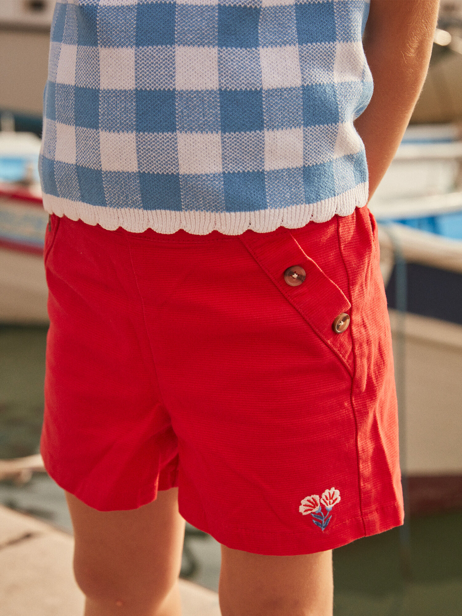 Sergent major top short fille