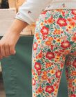 Legging écru à fleurs FELEGETTE / 23E2PFB1LG001