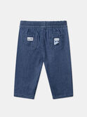 Pantalon en denim bleu avec découpes LADORIAN / 24H1BGJ1JEAP274