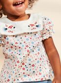 Blouse écru fleuri FALALOU / 23E1BFC1CHE001