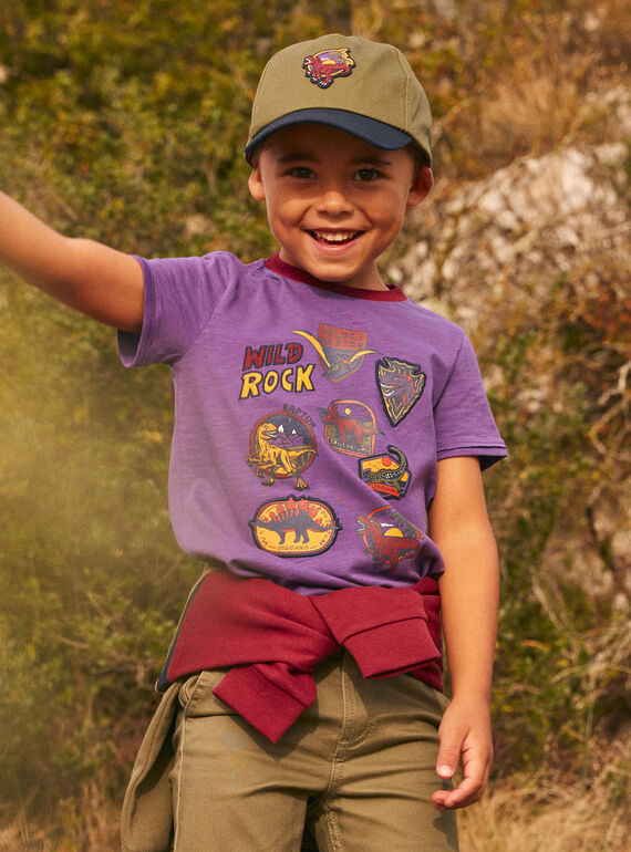 Tee Shirt Manches Courtes Violet KICHAGE / 24E3PGC3TMC708