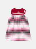 Robe rayée style marin MALIVIA / 25E1BFJ1ROB001