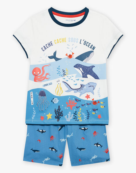 Pyjama écru à motif et imprimé animaux FLOMERAGE / 23E5PG31PYJ001