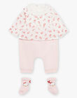 Ensemble body-blouse, legging et chaussettes bébé fille DOLORES / 22H0CFH1ENS307