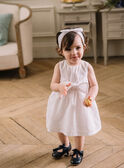Robe et bloomer de cérémonie écrue bébé fille CAJULIE / 22E1BFH2CHS001