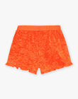 Short orange en éponge FLYSHOETTE / 23E2PFR1SHO407