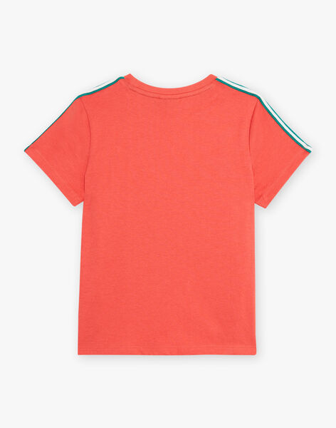 T-shirt rouge motif plage enfant garçon COACAGE / 22E3PGM1TMC506