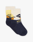 Chaussettes multicolores animation savane FACHAGE / 23E4PG81SOQ114