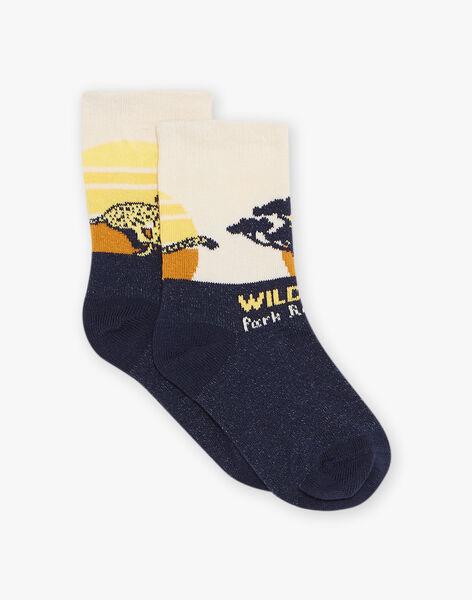 Chaussettes multicolores animation savane FACHAGE / 23E4PG81SOQ114