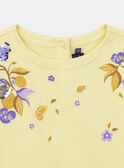 Tee Shirt Manches Courtes Jaune KOUETTE / 24E2PFD1TMCB104