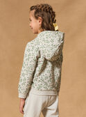 Sweat à capuche zippé vert d'eau MIXVIETTE / 25E2PF51JGHC242