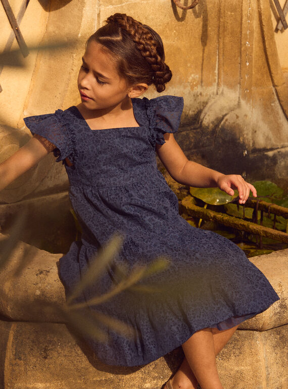Robe fleurie à volants MREDEVETTE / 25E2PFL2ROB070
