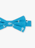 Nud papillon bleu azur en satin fantaisie FREPAPAGE / 23E4PGI1NOEC218