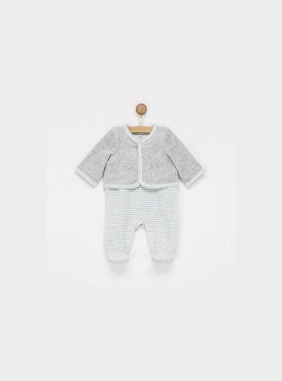Ensemble gris chiné PAUL / 18H0NG11ENS943