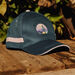 Casquette bleu canard et lilas à motif désert