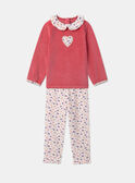 Pyjama Velours Coeur LECOUETTE / 24H5PF43PYJ419