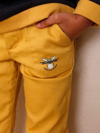 Pantalon jaune grandes poches  ZATRIAGE / 21E3PG92PANB114
