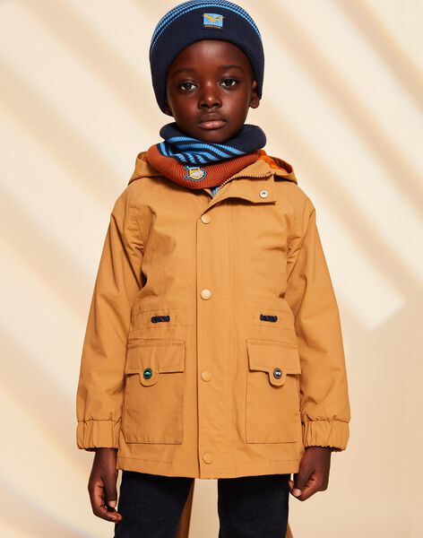 Parka camel 3 en 1 à capuche FRAVAGE / 23E3PG52PARA014