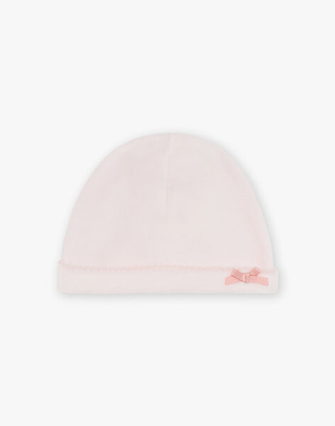 Pyjama et bonnet en velours rose clair FORRA_B / 23E0NF71GRE321