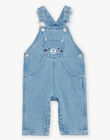 Salopette longue en jean bleu FAKOBE / 23E1BGC1SALP269