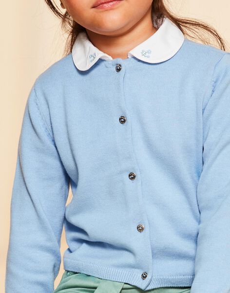 Cardigan bleu en coton FRITETTE 3 / 23E2PFJ2CAR201