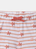 Ensemble tshirt et short rayés MIYAELLE / 25E1BFS1ENS001