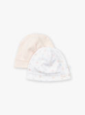 Bonnet de Naissance Rose KORA / 24E0AF11BNAD310