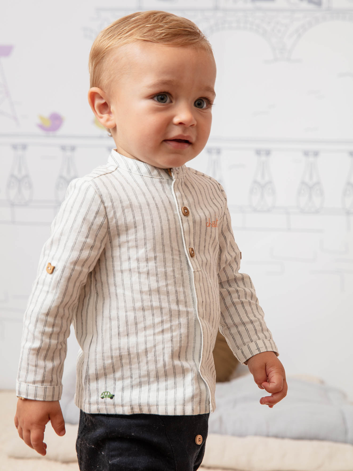 Chemise en lin new arrivals enfant