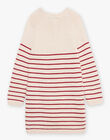 Robe à rayures rouges et beiges DRIMARETTE / 22H2PFX2ROB808