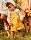 Robe chasuble en twill jaune miel FABLANCHE / 23E1BF81CHS107