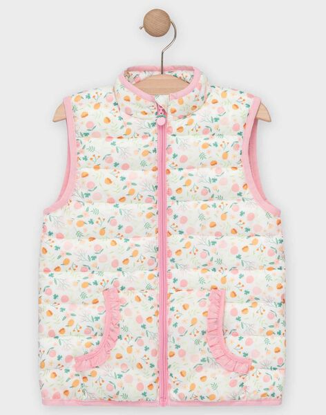 Doudoune Sans Manches Ecru Fille Manteau Parka Et Veste Enfant Sergentmajor