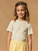 T-shirt écru à fleurs MIXETTE 1 / 25E2PF52TMC001