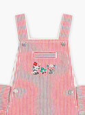 Salopette courte en twill rayé bébé garçon CATHIS / 22E1BGM1SAC506
