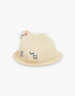 Chapeau de paille avec bande à motif FAPOLLY / 23E4BFO1CHA009