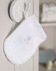 Pointe-éponge et gant écru motif chiot naissance fille BOELI / 21H0AM41POI001