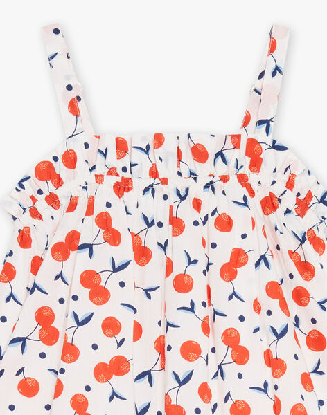 Robe écrue à imprimé cerise FLYROBETTE / 23E2PFR1ROB001