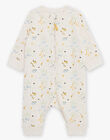 Grenouillère beige clair thème jungle FEDORIAN / 23E5BG25GREA011