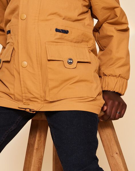 Parka camel 3 en 1 à capuche FRAVAGE / 23E3PG52PARA014