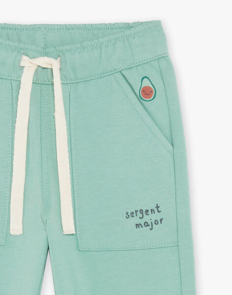 Pantalon en molleton vert amande FACECTOR / 23E1BGB1PAN611