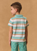 Polo Rayé Turquoise MLERAYAGE 2 / 25E3PGT3POL001