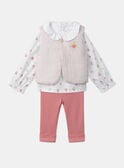 Ensemble de jour pantalon+ body blouse+ gilet sans manche MONICA / 25E0CF21ENS000