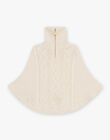 Poncho écru en maille torsadée DOPOCHETTE / 22H2PFF1PONA011