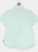 Chemise turquoise NYEZIAGE / 18E3PG12CHM614