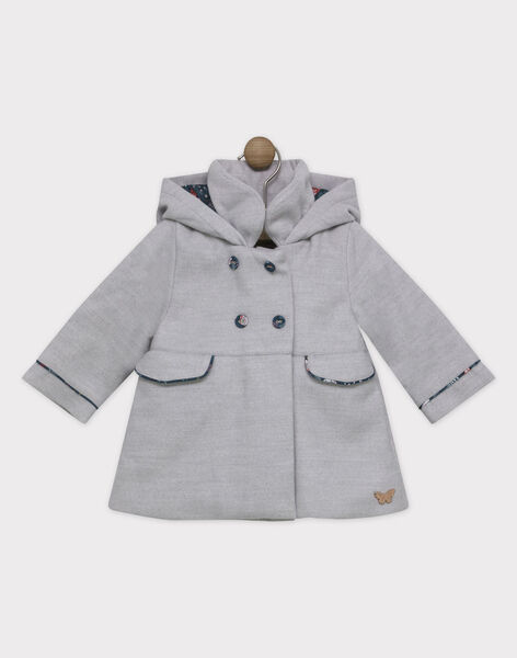 Manteau Gris En Feutrine Bebe Fille A Contre Saison Bebe Sergentmajor