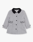 Manteau gris col Claudine DRAMATETTE / 22H2PFM1MANJ922