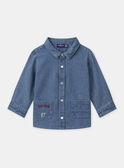 Chemise en jean denim à manches longues Bébé Garçon NADARIUS / 25H1BGK1CHMP274
