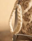 Bandeau ivoire tressé et brodé FREBANETTE / 23E4PFI1BAN005