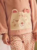 Pyjama rose en velours imprimé léopard Fille NUIMETTE / 25H5PFB4PYJI814