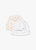 Lots de 2 bonnets de naissance  KORA / 24E0AF11BNAD310