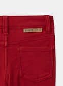 Pantalon Rouge NOCINAGE / 25H3PGP1PAN510